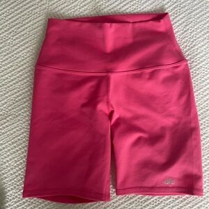 ALO Yoga Women's Vibrant Pink Bike Shorts